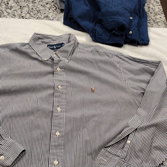 Ralph Lauren button down long sleeve classic fit 17.5 xl shirt - Picture 2 of 9